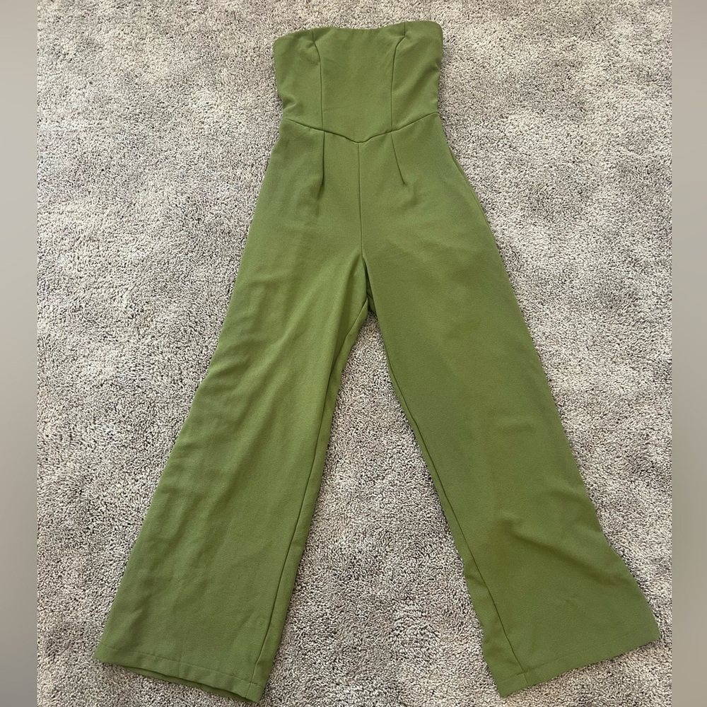 Wild Fable Olive Wide Leg Jumpsuit